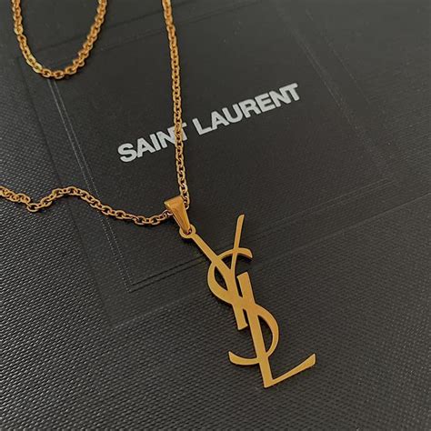 ysl puzzle pendant|YSL pendant necklace.